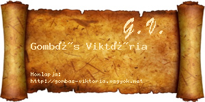 Gombás Viktória névjegykártya